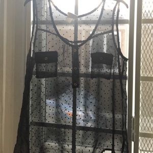 Macy’s Sheer Black Tank